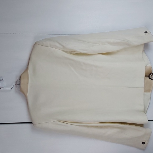 Isabel Marant- Womens Cream Blazer Suit Coat Silk/Cotton Minimalist Neut. Sz.M/L - Picture 12 of 12